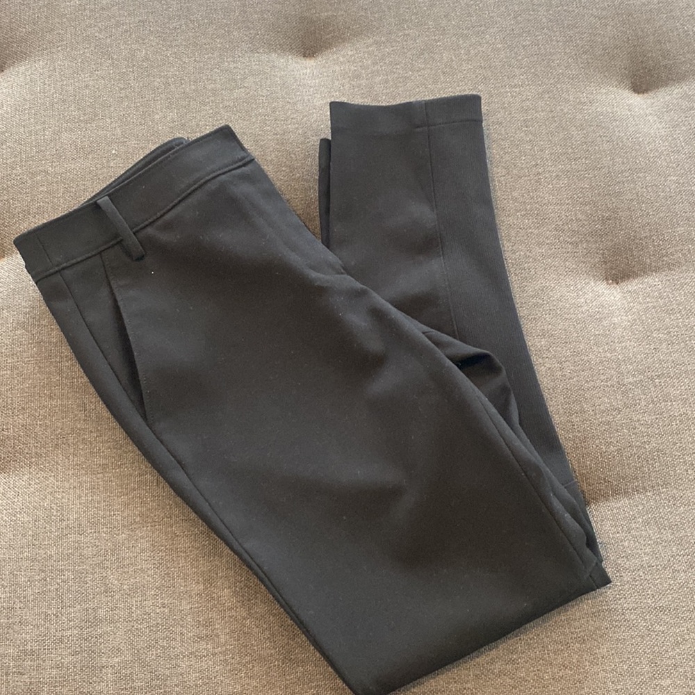 Tibi Black Riding Style Pants Ribbed Stretchy Panel Size 4 - Picture 3 of 14